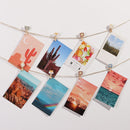Cute Cartoon 10 Pcs/Set Photo Clip Wooden Clip Craft Decoration With Hemp Rope