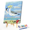 Captain Seagull Oil Paint By Numbers Kits Canvas Picture Wall Art DIY Craft