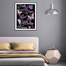 5D Kit Rhinestone Picture DIY Butterfly Letter Full Round Drill Diamond Paint