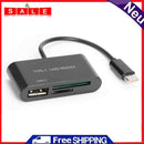 3"" 1 USB C HUB Type C to USB2.0 TF Memory Card Reader OTG Adapter Converter