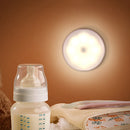 Motion Sensor LED Night Light USB Bedside Home Cabinet Lighting (Warm) Newly