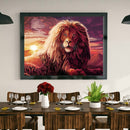 DIY Diamond Painting Lion Full Round Drill Mosaic Art Picture Home Decor Craf