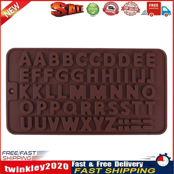 26 Alphabet Silicone Chocolate Mold DIY Fondant Cake Decor Jelly Mould Newly