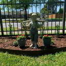 Decor Little Girl Garden Statue Outdoor Statues Two Tone Stone Garden Statues