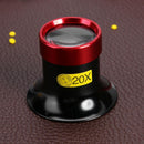 20X Glass Lens Magnifying Watch Jewelry Repair Tool Magnifier for Watchmakers