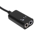 3.5mm Male to Dual Female Audio Stereo Headset Mic Splitter Adater Cable