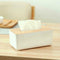 Tissue Box Dispenser Paper Storage Holder Napkin Case Wooden Organizer D6P6