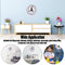 Silly Wall Clocks Non-Ticking Wall Clocks Easy to Install Watch (White)