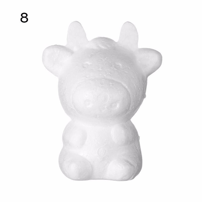 Decoration Party Supplies Styrofoam Foam Balls Animals Shape White Polystyrene