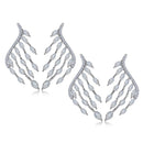 Dangle Elegant Stud Earrings Angel Wings Earrings Ear Clip Ear Stud Rhinestone