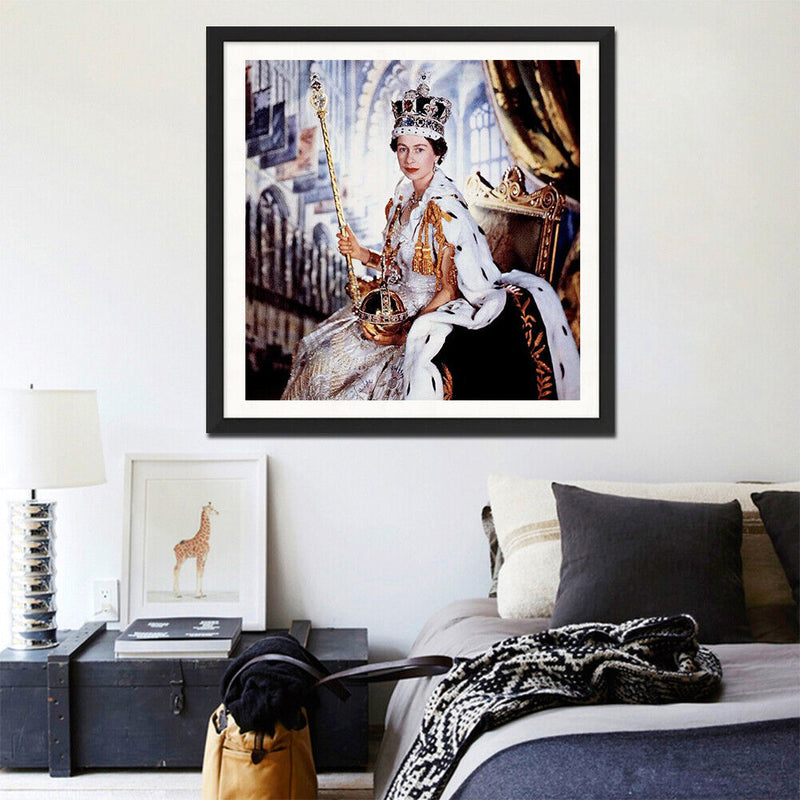 5D DIY Diamond Painting Kits Full Square Drill Queen of England Mosaic Picture