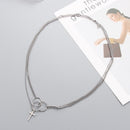 Hip Hop Collar Gothic Party Jewelry Cross Punk Choker Chain Necklace Pendant