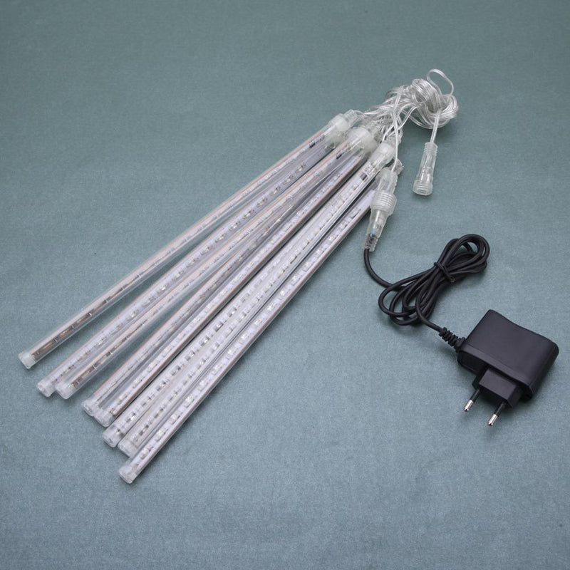 30cm 144LED Light eteor  Rain 8 Tubes Snowfall Tree Garden EU