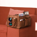 Armchair Caddy Non Slip Sofa Armrest Organizer with 14 Pockets (Coffee) Newly