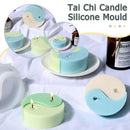 Tools Silicone Candle Mould Yin Yang Candle Mold Tai DIY Chi DECOR Soap Wax F8W0