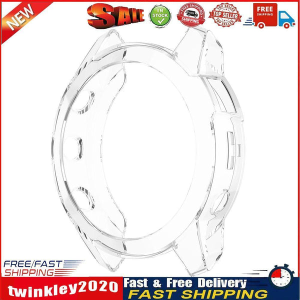 Watch Protective Frame Shell Case for Garmin Fenix 7 (Transparent White) Newly