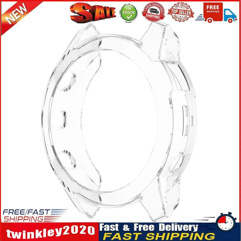 Watch Protective Frame Shell Case for Garmin Fenix 7 (Transparent White) Newly