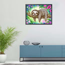 Full Cross Stitch 11CT Sloth Counted Embroidery DIY Crafts Home Decoration