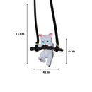 Car Pendant Creative Cute Branch Cat Rearview Mirror Car Interior Decoration