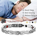 Twisted Dragon Magnetic Therapy Couple Bracelet Detachable Bangles (Sliver)