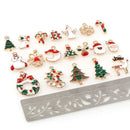20x Alloy Enamel Mixed Christmas Pendants Decor Craft DIY Making Jewelrys hot.
