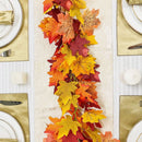 Wedding Decor Thanksgiving Day Wall Hanging Plants Faux Maple Leaf Cane Vine