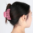 Size Carving Crab Headwear Plastic Hair Claw Hairpin Hollow Out Hair Clamps