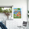 Oil Paint By Numbers Summer Beach Parrot on Canvas Digital Wall Art Handicraft