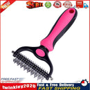 Brush Grooming Tool Pet Fur Trimming Dematting Comb (Double Side Red B) Newly