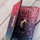 Gorgeous Women PU Coins Bag Short Small Clutch Wallets Purse(Lock)