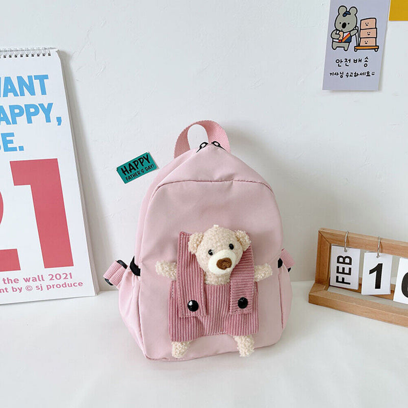 #A Children School Bags Cartoon Bear Toddler Kindergarten Backpack 3-8 Years O