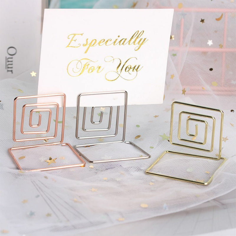 Desktop Decoration Place Card Photos Clips Clamps Stand Table Numbers Holder
