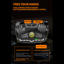 XPG LED Headlamp Wave Sensor Waterproof Outdoor Camping Cycling Headlight