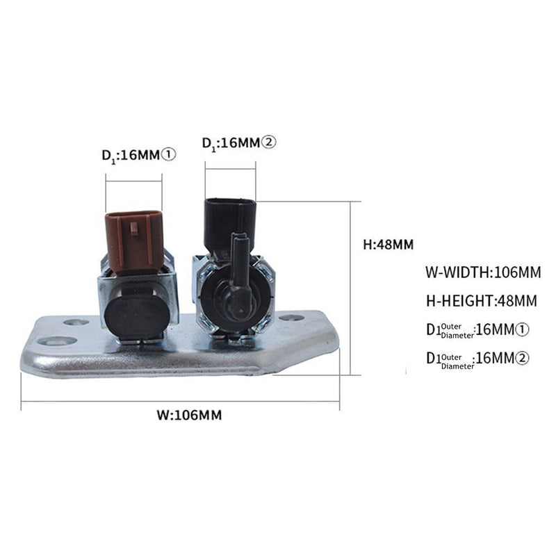 Emission Solenoid Valve Car Turbo Boost Exhaust Solenoid Vacuum Solenoid valve