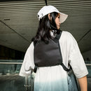 Unisex Streetwear Vest Chest Bag Oxford Cloth Waistcoat Hip Hop Shoulder Pouc
