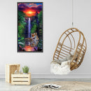 5D Diamond Painting Sunset Tiger Full Round Drill Rhinestone DIY Home Decoration