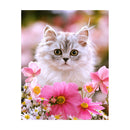5D Cat Diamond Painting Cross Stitch DIY Kit Home Decor Craft Needlework