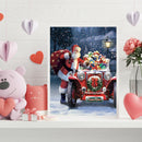 Diamond Painting Christmas Santa Prensents Car Full Round Drill Picture Kit