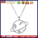 Korean Planet Star Pendant Necklace Zircon Universe Women Clavicle Chain Jewe