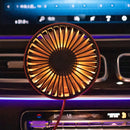 Car Accessories Colorful LED Summer Cooling Cooling Air Circulator Car Fan