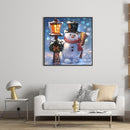 5D DIY Diamond Painting Kits Full Round Drill Christmas Snowman Mosaic Pictur