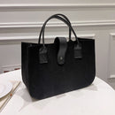 Women Fashion Felt Quilted Handbag Female Casual Soft Small Top-handle Bags
