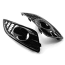 1 Pair Hollow Front Bumper Fog Lamp Lower Grille Cover for Ford Fiesta 2013
