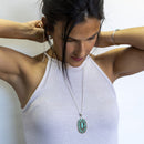Retro Turquoises Women Necklace West Ethnic Jewelry Statement Drop Pendants