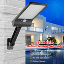 56LED Solar Motion Sensor Wall Light Remote Control Street Lamp (Black)