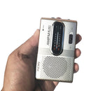 BC-R21 AM FM Portable Radio Telescopic Antenna Radio Full Band for Elder Newly