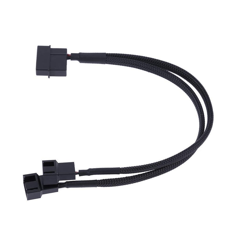 4pin IDE Molex to 2-Port 3Pin/4Pin Cooler Cooling Fan Splitter Power Cable