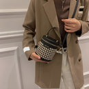 Female Leopard Pattern Shoulder Bag Women Zipper Mini Casual Top-Handle Bag