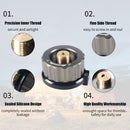 Black Camping Stove Adapter Gas Adapter Converter & Auto-Closer Function Newly