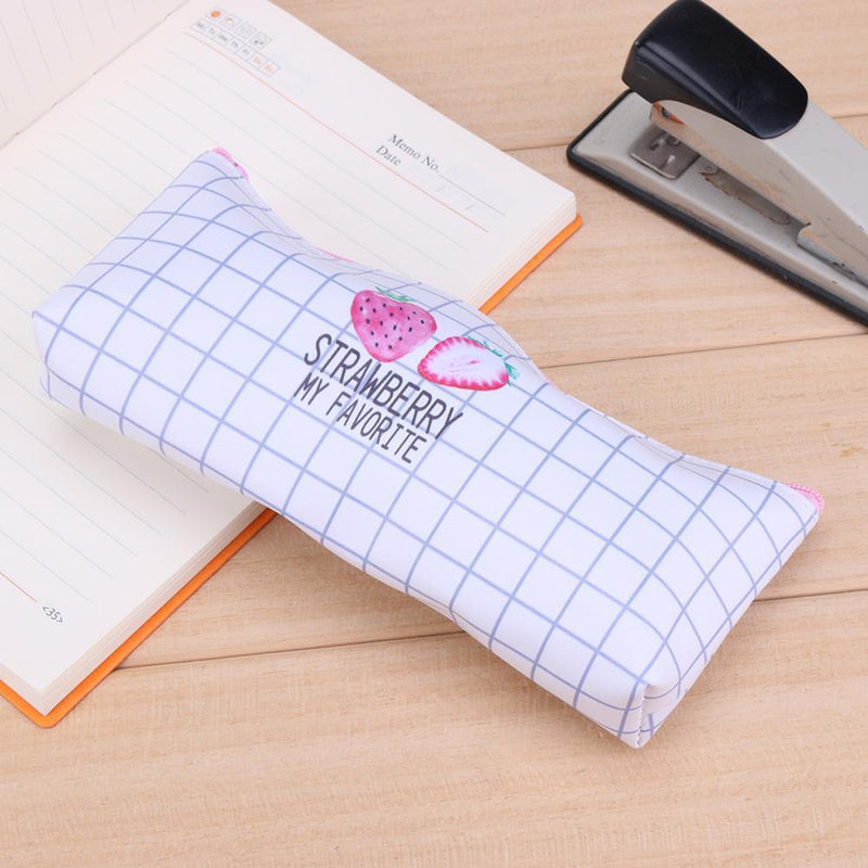 Pencil Storage Bag Waterproof Glasses Holder Organizer Stationery Case(C)